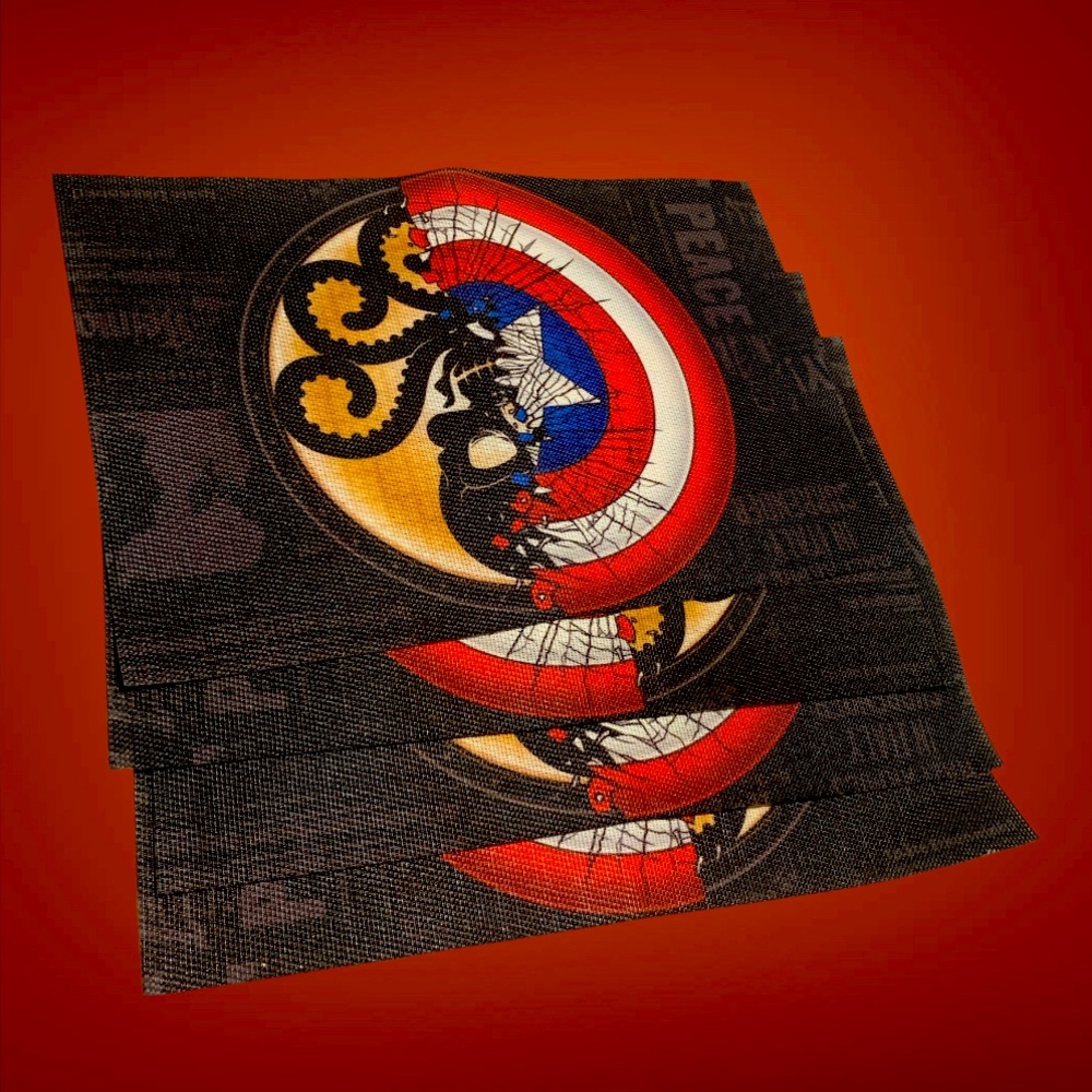 4pc Marvel Captain America Dining Placemats